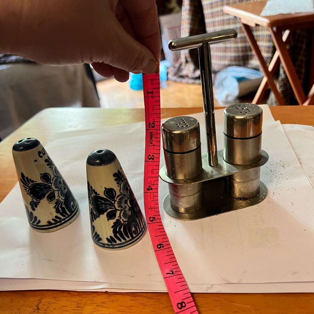 Fortessa salt and paper shakers